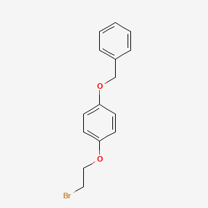 molecular formula C15H15BrO2 B1278185 1-(苯甲氧基)-4-(2-溴乙氧基)苯 CAS No. 3351-59-5