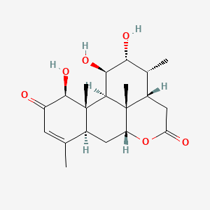 molecular formula C20H28O6 B12781854 Klaineanone CAS No. 4668-74-0