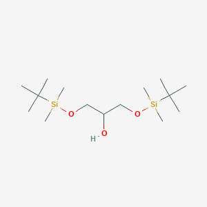 molecular formula C15H36O3Si2 B1278188 2,2,3,3,9,9,10,10-八甲基-4,8-二氧杂-3,9-二硅烷癸醇-6-醇 CAS No. 85951-09-3