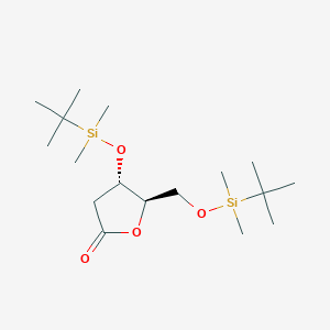 (4S,5R)-4-[(tert-butyldimethylsilyl)oxy]-5-{[(tert-butyldimethylsilyl)oxy]methyl}oxolan-2-one
