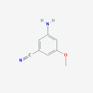 molecular formula C8H8N2O B1278192 3-氨基-5-甲氧基苯甲腈 CAS No. 269411-71-4