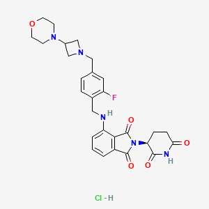 molecular formula C28H31ClFN5O5 B12781931 Golcadomide hydrochloride CAS No. 2639939-36-7