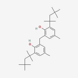 molecular formula C31H48O2 B12781933 2,2'-Methylenebis(4-methyl-6-tert-octylphenol) CAS No. 14020-52-1