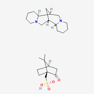molecular formula C25H42N2O4S B12781934 Sparteine camphorsulfonate CAS No. 54243-49-1