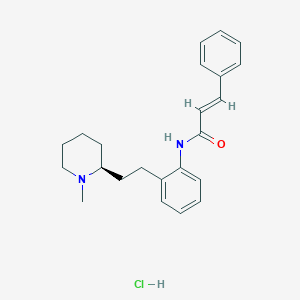 molecular formula C23H29ClN2O B12781937 Iferanserin hydrochloride CAS No. 210350-29-1