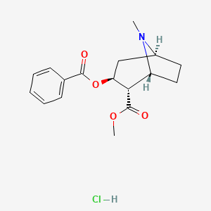 molecular formula C17H22ClNO4 B12781940 Pseudococaine hydrochloride CAS No. 6363-57-1