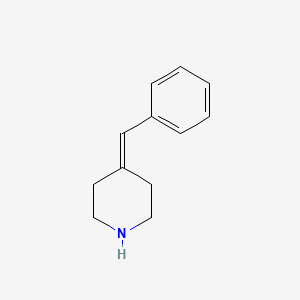 molecular formula C12H15N B1278195 4-(苯甲亚基)哌啶 CAS No. 164650-58-2