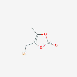 molecular formula C5H5BrO3 B1278196 4-(溴甲基)-5-甲基-1,3-二氧杂环-2-酮 CAS No. 80715-22-6