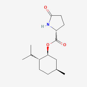 molecular formula C15H25NO3 B12781969 D-Proline, 5-oxo-, (1S,2R,5S)-5-methyl-2-(1-methylethyl)cyclohexyl ester CAS No. 144540-05-6