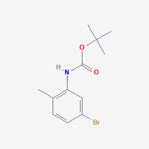 molecular formula C12H16BrNO2 B1278207 叔丁基 5-溴-2-甲基苯基氨基甲酸酯 CAS No. 221538-07-4