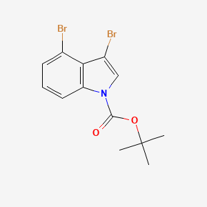 molecular formula C13H13Br2NO2 B1278208 1-Boc-3,4-二溴吲哚 CAS No. 219943-38-1