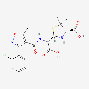 molecular formula C19H20ClN3O6S B12782098 Cloxacillin penicilloic acid CAS No. 1642629-96-6