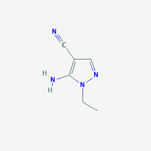 molecular formula C6H8N4 B1278210 5-氨基-1-乙基-1H-吡唑-4-腈 CAS No. 4788-15-2
