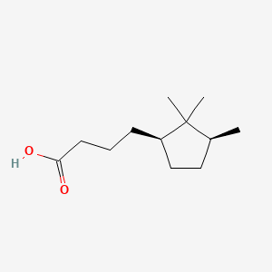 molecular formula C12H22O2 B12782135 cis-4-(2,2,3-Trimethylcyclopentyl)butanoic acid CAS No. 1426542-57-5