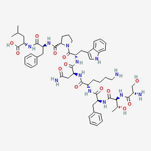 molecular formula C57H78N12O13 B12782166 Peptide antigen SURA24 CAS No. 735328-90-2