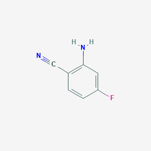 molecular formula C7H5FN2 B1278219 2-氨基-4-氟苯甲腈 CAS No. 80517-22-2