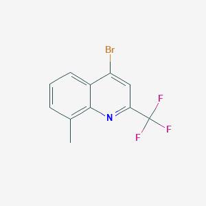 molecular formula C11H7BrF3N B1278224 4-Bromo-8-methyl-2-(trifluoromethyl)quinoline CAS No. 260973-04-4