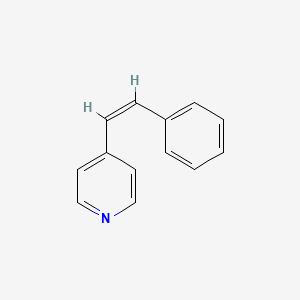 molecular formula C13H11N B12782243 cis-4-Styrylpyridine CAS No. 5097-92-7