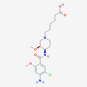 molecular formula C20H30ClN3O5 B12782281 Naronapride metabolite M2 CAS No. 860295-97-2