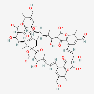 molecular formula C65H78O20-4 B12782299 Quartromicin D1 CAS No. 140447-99-0