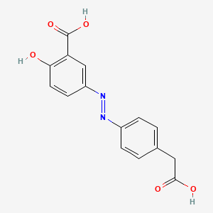molecular formula C15H12N2O5 B12782332 Apaza CAS No. 402934-69-4