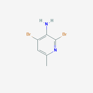 molecular formula C6H6Br2N2 B1278235 2,4-二溴-6-甲基吡啶-3-胺 CAS No. 706789-26-6
