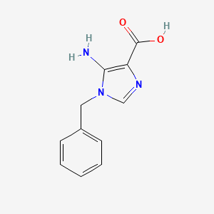 molecular formula C11H11N3O2 B1278237 5-Amino-1-benzyl-1H-imidazole-4-carboxylic acid CAS No. 228262-99-5