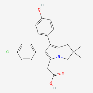 molecular formula C23H22ClNO3 B12782404 Licofelone metabolite M4 CAS No. 1033702-62-3
