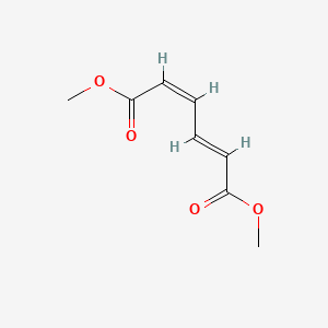 molecular formula C8H10O4 B12782478 Dimethyl cis,trans-muconate CAS No. 1733-37-5
