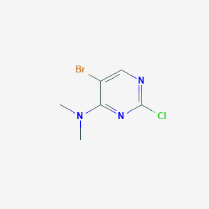 molecular formula C6H7BrClN3 B1278249 5-溴-2-氯-N,N-二甲基嘧啶-4-胺 CAS No. 57054-86-1