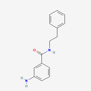 molecular formula C15H16N2O B1278251 3-氨基-N-(2-苯乙基)苯甲酰胺 CAS No. 81882-72-6