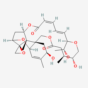 molecular formula C29H40O10 B12782528 Baccharanoid B1 CAS No. 71695-69-7