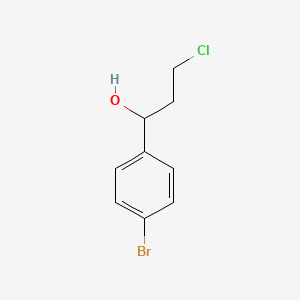 molecular formula C9H10BrClO B1278253 1-(4-Bromophenyl)-3-chloropropan-1-ol CAS No. 25574-19-0