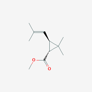 molecular formula C11H18O2 B12782553 Methyl trans-chrysanthemate CAS No. 27335-32-6