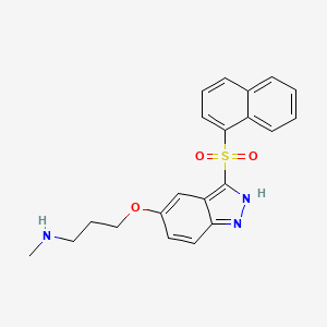 molecular formula C21H21N3O3S B12782565 Desmethylcerlaperidine CAS No. 925449-42-9