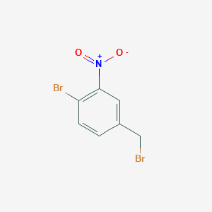 molecular formula C7H5Br2NO2 B1278259 4-Bromo-3-nitrobenzyl bromide CAS No. 326595-66-8