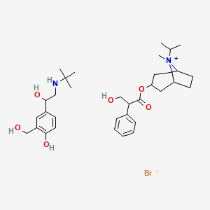 molecular formula C33H51BrN2O6 B12782601 Duovent CAS No. 438627-66-8