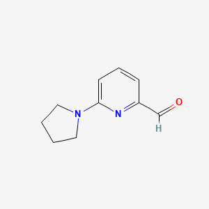 molecular formula C10H12N2O B1278270 6-Pyrrolidin-1-ylpyridine-2-carbaldehyde CAS No. 230618-24-3