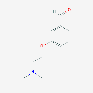 molecular formula C11H15NO2 B1278274 3-[2-(Dimethylamino)ethoxy]benzaldehyde CAS No. 81068-25-9