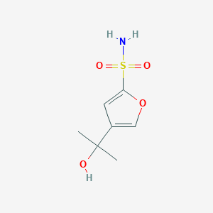 molecular formula C7H11NO4S B1278279 4-(2-hydroxypropan-2-yl)furan-2-sulfonamide CAS No. 210827-34-2