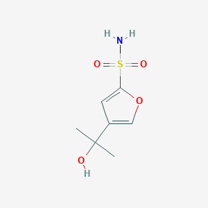molecular formula C7H11NO4S B1278279 2-呋喃磺酰胺，4-(1-羟基-1-甲基乙基)- CAS No. 210827-34-2