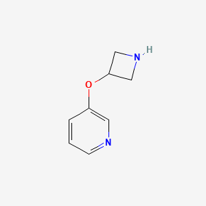 molecular formula C8H10N2O B1278280 3-(Azetidin-3-yloxy)pyridine CAS No. 224818-30-8