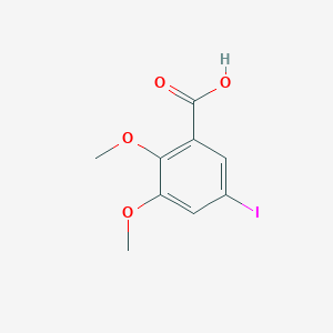 molecular formula C9H9IO4 B1278282 5-Iodo-2,3-dimethoxybenzoic acid 