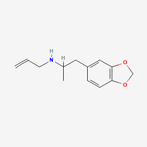molecular formula C13H17NO2 B12782844 Methylenedioxyallylamphetamine CAS No. 74698-45-6