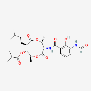 molecular formula C26H36N2O9 B12782894 Antimycin A7a CAS No. 197791-88-1
