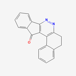molecular formula C19H12N2O B12782945 11,12-diazapentacyclo[11.8.0.02,10.04,9.016,21]henicosa-1(13),2(10),4,6,8,11,16,18,20-nonaen-3-one CAS No. 147508-66-5
