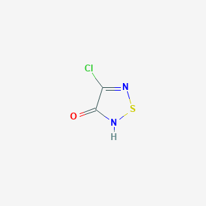 molecular formula C2HClN2OS B1278295 4-Chloro-1,2,5-thiadiazol-3-ol CAS No. 88905-76-4