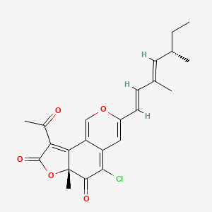 molecular formula C23H23ClO5 B12783011 5-Chloroisorotiorin CAS No. 27527-41-9