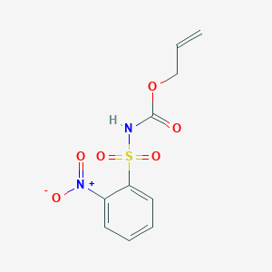 molecular formula C10H10N2O6S B1278303 N-Allyloxycarbonyl-2-nitrobenzenesulfonamide CAS No. 90916-29-3