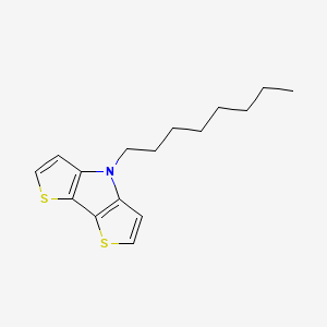 molecular formula C16H21NS2 B1278304 7-octyl-3,11-dithia-7-azatricyclo[6.3.0.02,6]undeca-1(8),2(6),4,9-tetraene CAS No. 141029-75-6